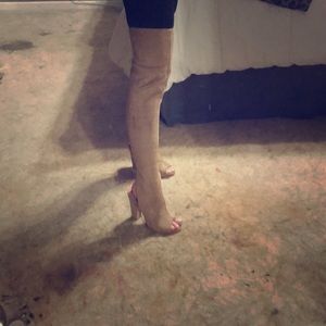 Open heel & toe Over the knee boot